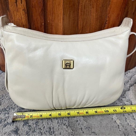 Vintage Etienne Aigner Bags Classics Ivory Crossbody Shoulder With Mirror - Picture 3 of 10